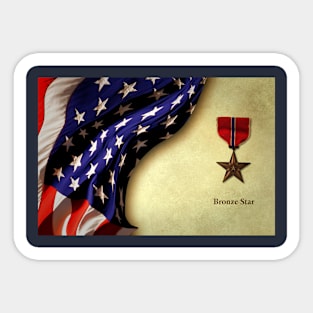 Bronze Star Sticker